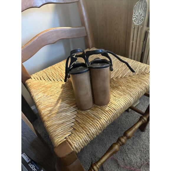 Cool Planet by Steve Madden Black Wooden Heeled 2”Platform, 9.5 M - Picture 9 of 9